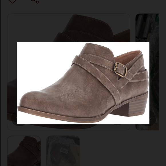 Life Stride Shoes - Life Stride Brown Mules with Buckle Detail